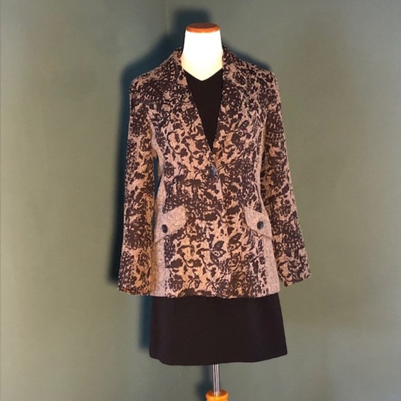 Coldwater creek floral print on tweed - Picture 1 of 7